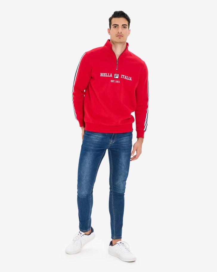 Fila Masculino Aemero Qtr Zip Vermelho