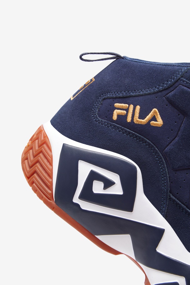 Fila Mb Masculino Azul Marinho/branco/ouro Metálico