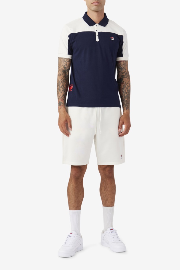 Fila Mivvi Polo Marinho/gardenia/vermelho