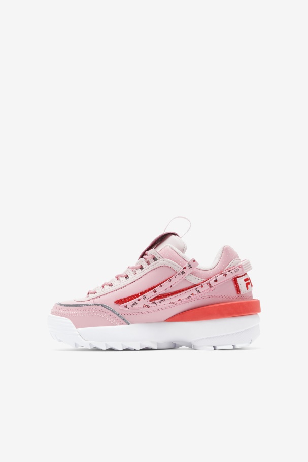 Fila Pink/coral Blush/white Big Kids\ Disruptor 2 Exp