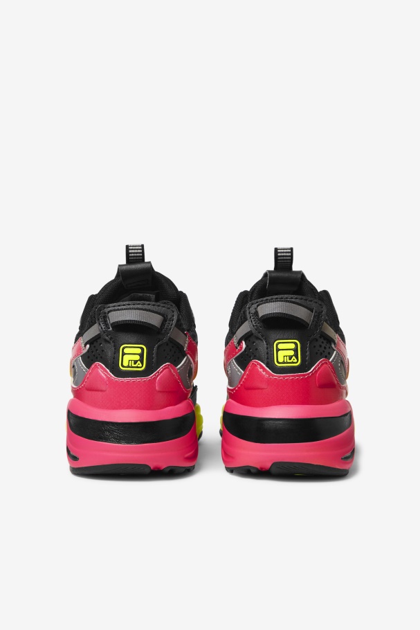 Fila Preto/amarelo/rosa Profundo Rastreador De Raios Para Crianças Grandes ápice