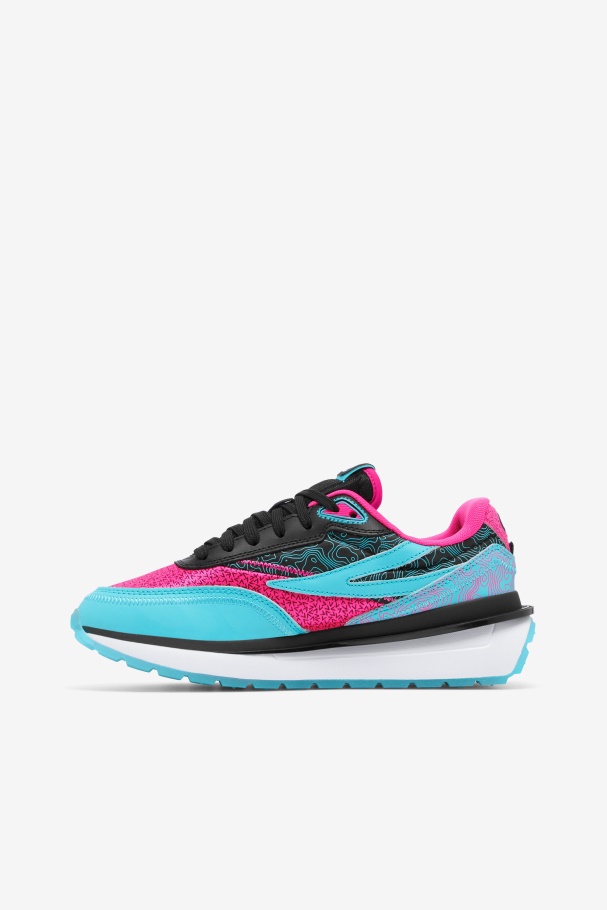 Fila Preto/rosa Glo/branco Feminino Renno