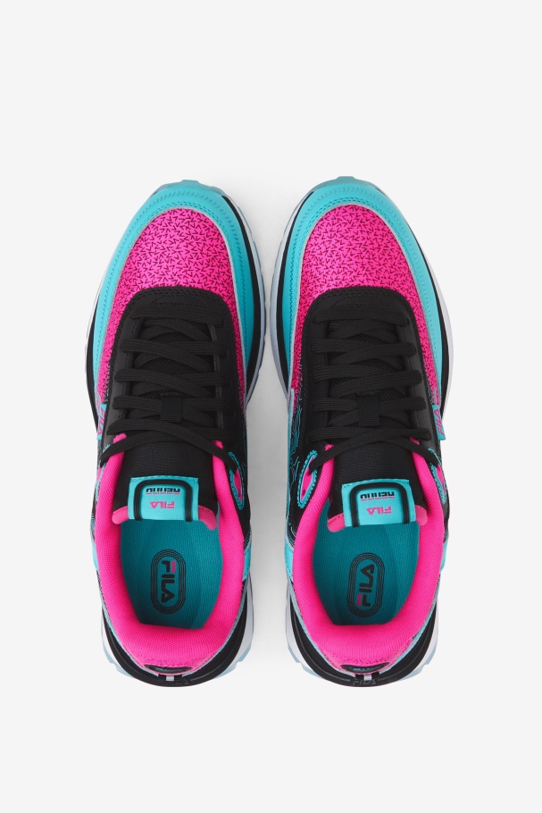 Fila Preto/rosa Glo/branco Feminino Renno