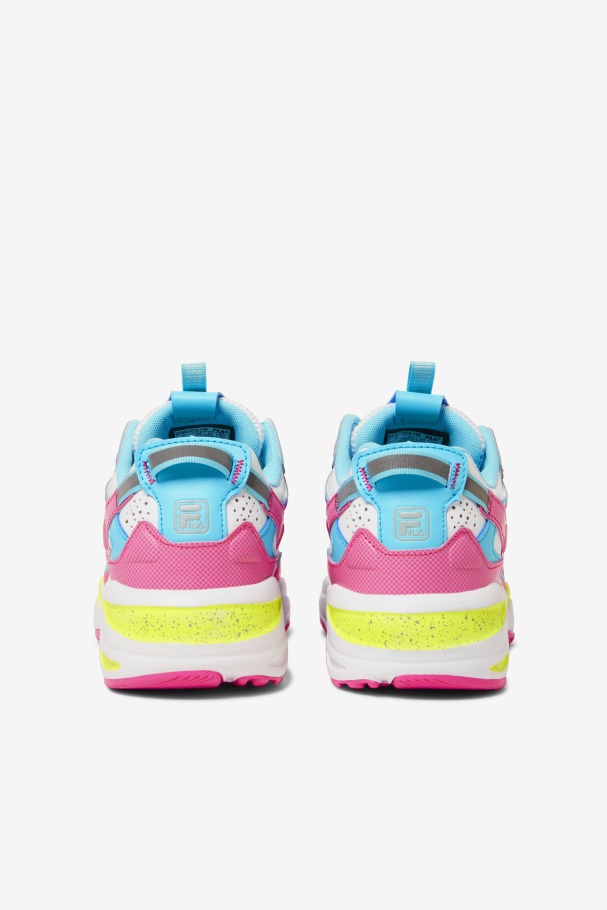 Fila Ray Tracer Feminino Apex Branco/rosa Glo/bluefish