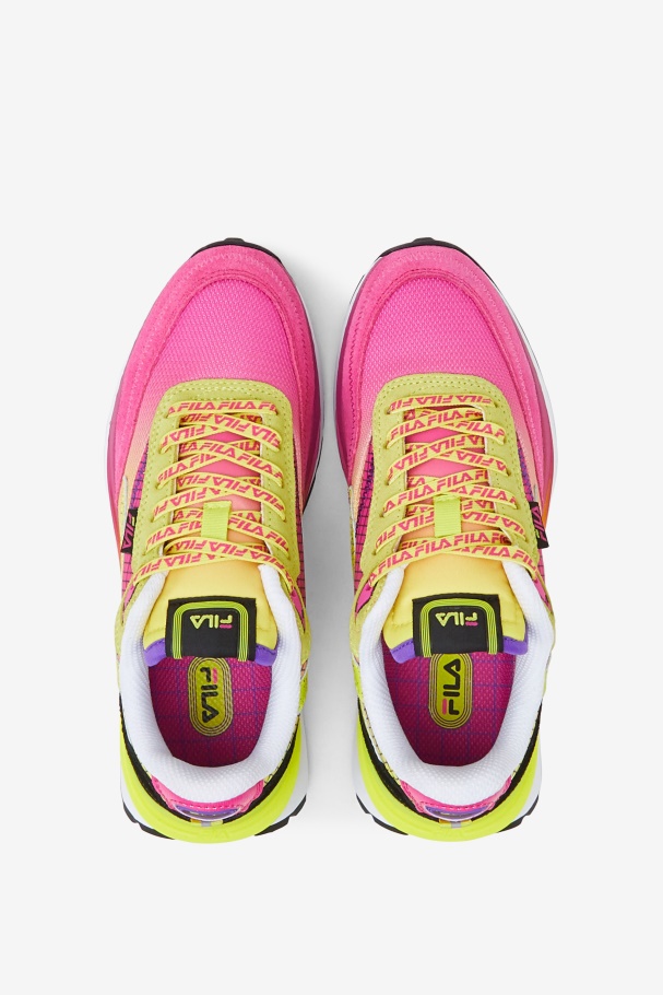 Fila Rosa Glo/enxofre/branco Renno Infantil Grande