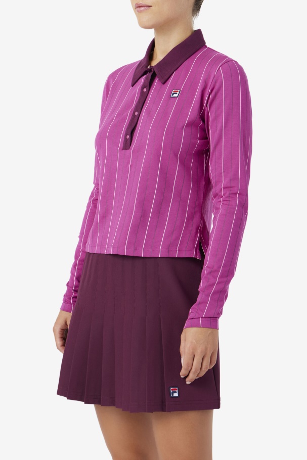 Fila Rouge/potpourri/vinho De Uva Jada Polo Manga Longa