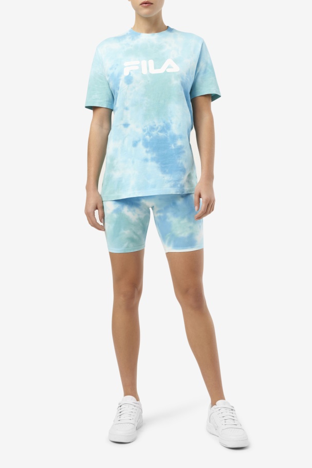 Fila Taima Tie Dye Bicicleta Curta Branca/splish/all/latigo Bay