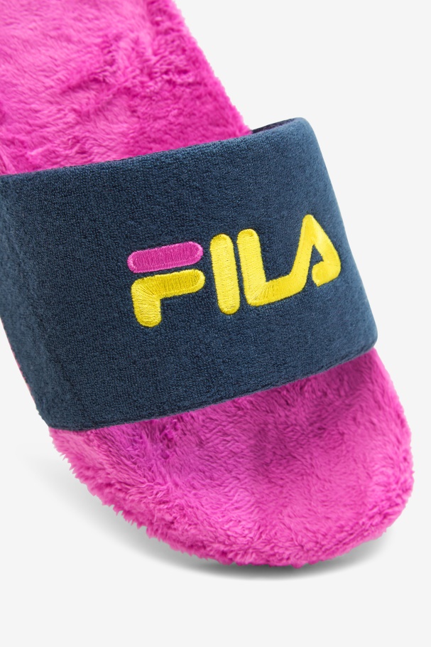 Fila Terry Drifter Slide Oceano/roxo/amarelo