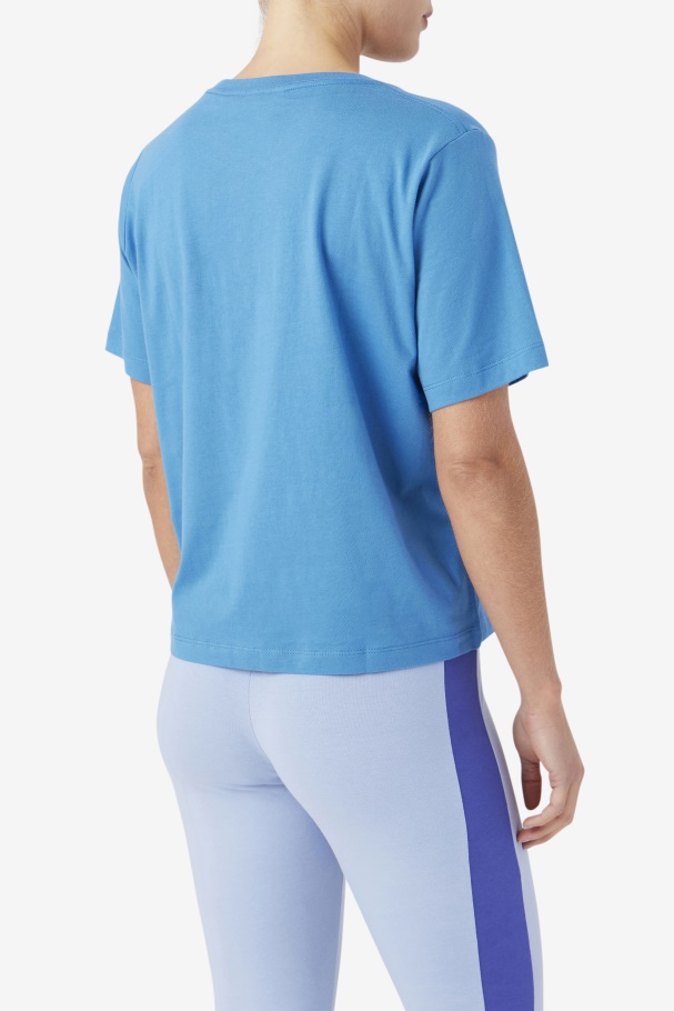 Fila Thea Tee Vallarta Azul/branco/ruibarbo