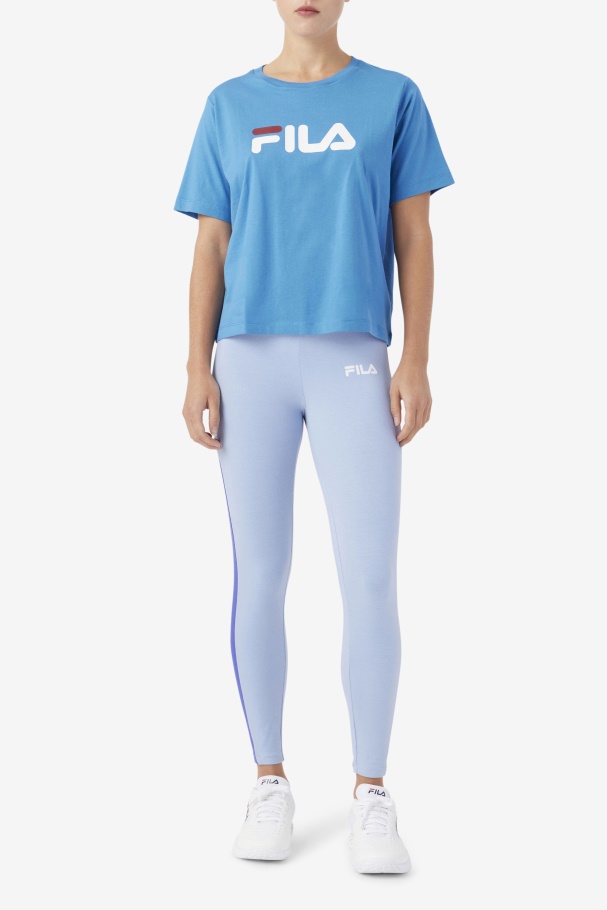 Fila Thea Tee Vallarta Azul/branco/ruibarbo