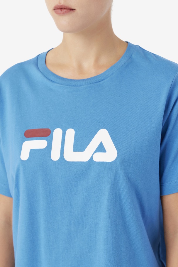 Fila Thea Tee Vallarta Azul/branco/ruibarbo