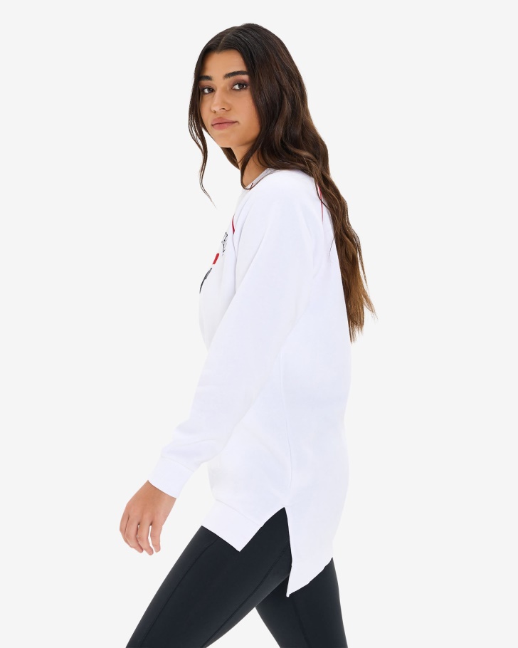 Fila Túnica Feminina Amara Crew Branca