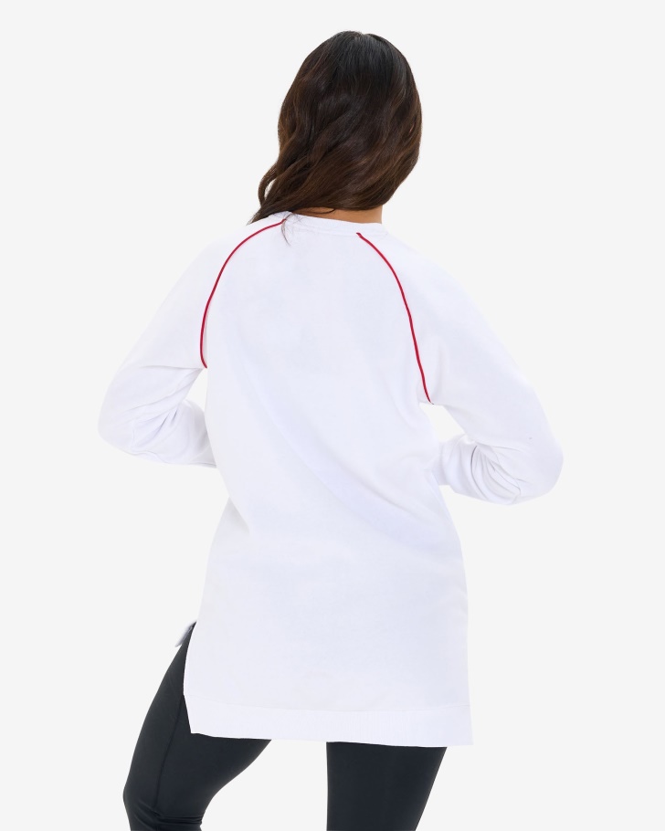 Fila Túnica Feminina Amara Crew Branca