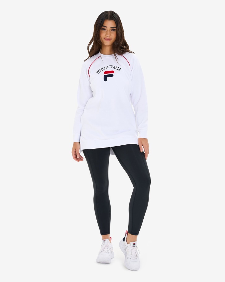 Fila Túnica Feminina Amara Crew Branca