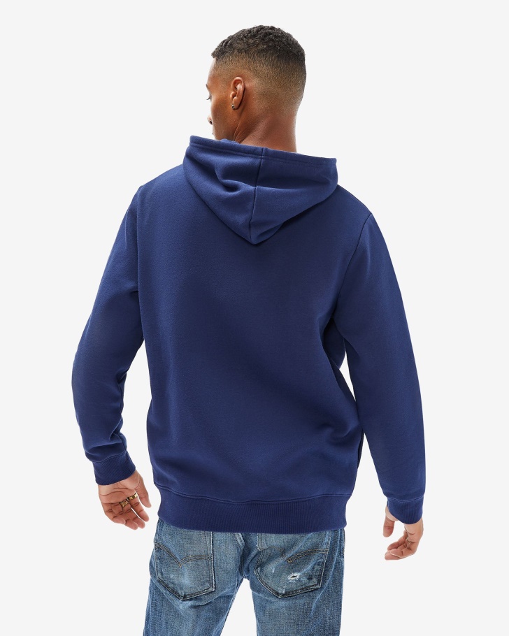 Fila Unissex Badge 20 Zip Hood Novo Navy