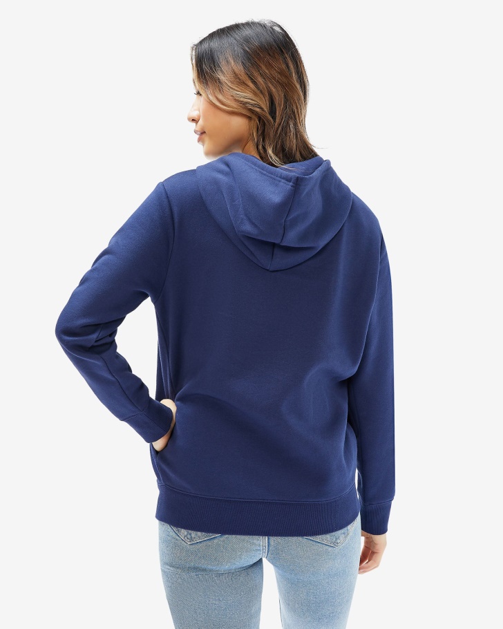 Fila Unissex Badge 20 Zip Hood Novo Navy