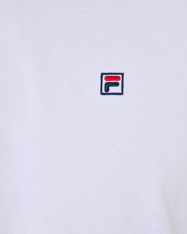 Fila White Men\s Heritage Badge 20 Tee
