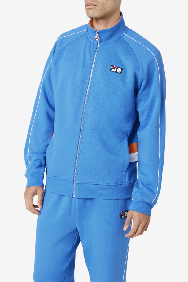 Forte Azul/branco/coral Rose Sutton Jaqueta Fila