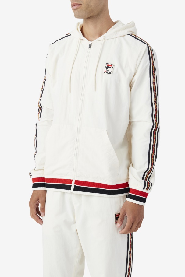 Gardênia/preto/vermelho Fila Faras Jaqueta Corta-vento