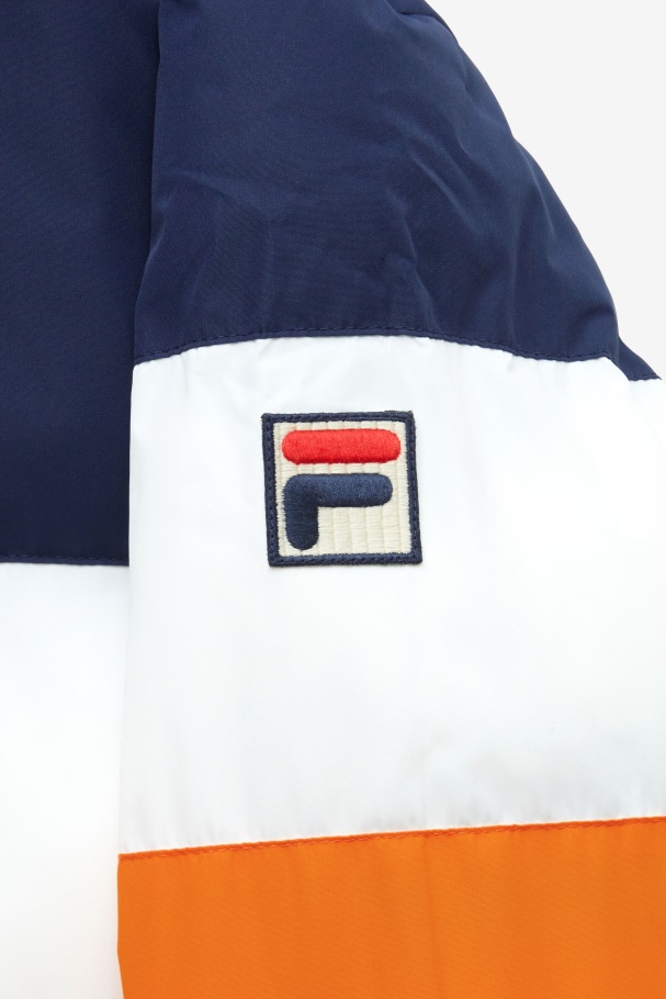 Giovanni Puffa Jaqueta Fila Peacoat/branco/sol Laranja/vermelho