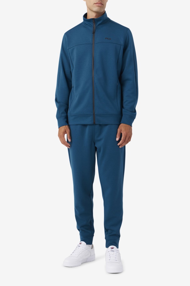 Gonal Jaqueta Com Zíper Fila Majolica Azul/preto