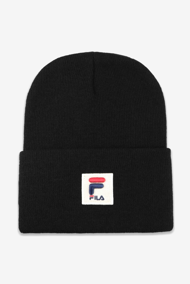 Gorro Preto Com Punho Fila
