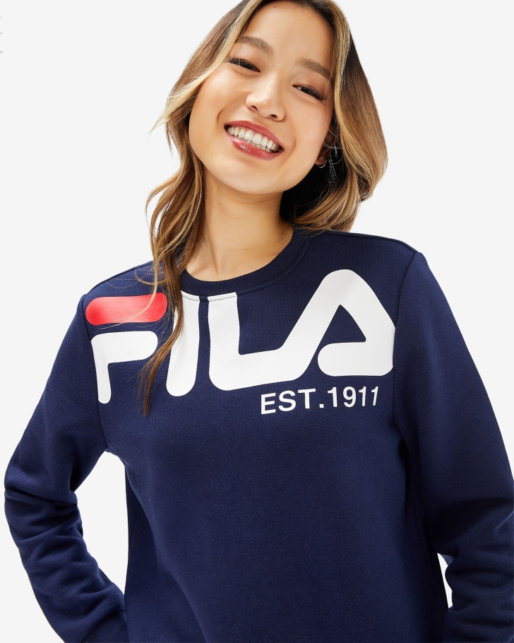 Grace Crew Feminino Novo Navy Fila