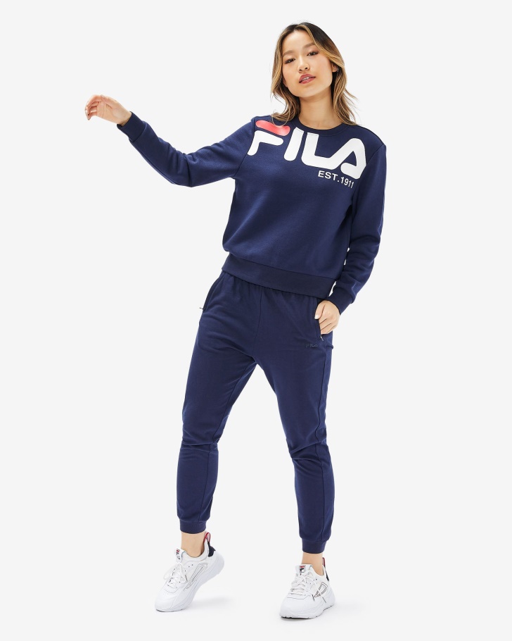 Grace Crew Feminino Novo Navy Fila