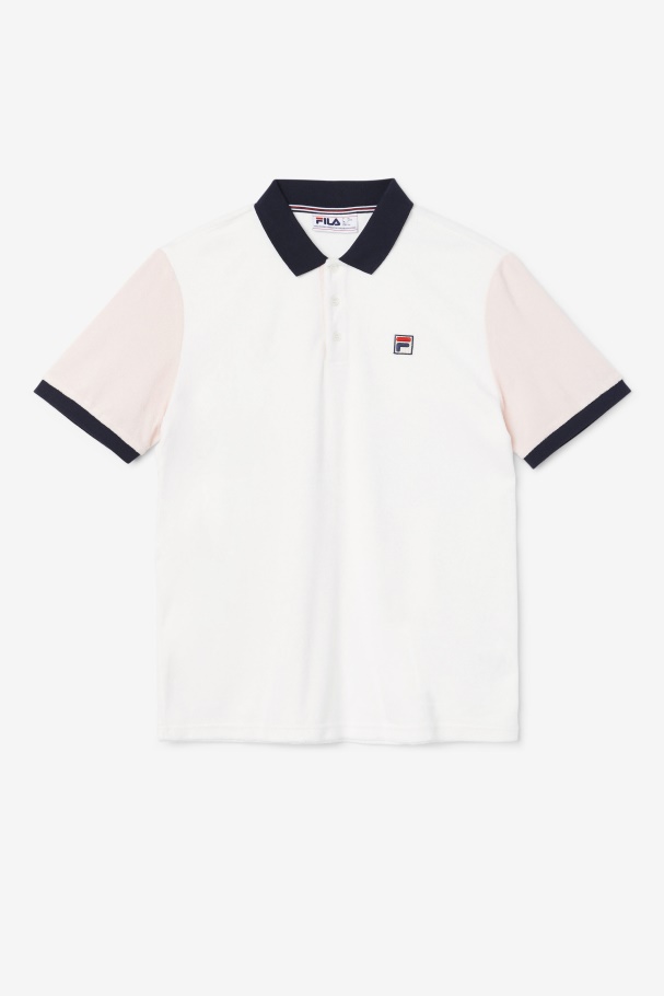 Gramme Polo Fila Marshmallow/rosa/marinho