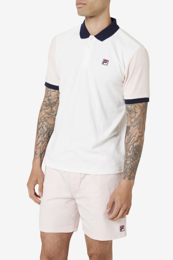 Gramme Polo Fila Marshmallow/rosa/marinho