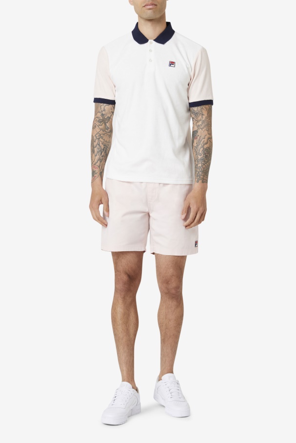 Gramme Polo Fila Marshmallow/rosa/marinho