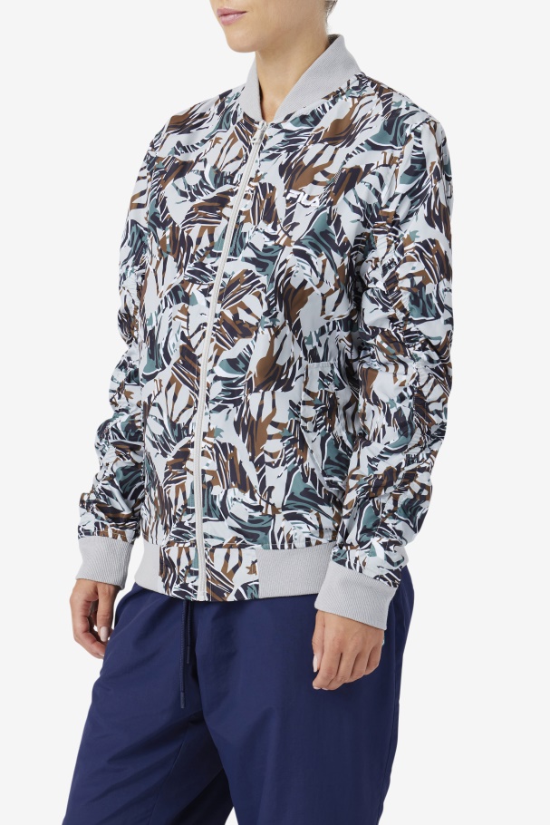 Jaqueta Bomber Mav Com Estampa De Girafa Fila