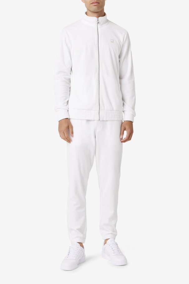 Jaqueta Branca De Veludo Fila Deverall