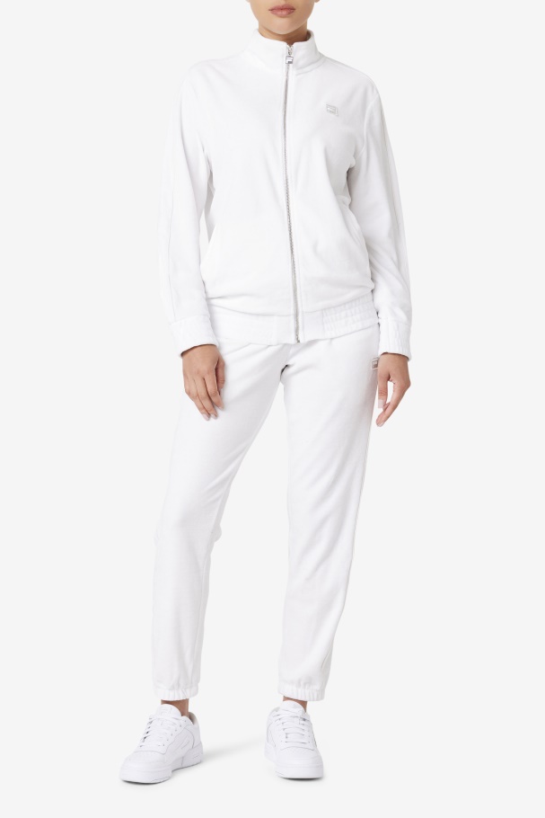 Jaqueta Branca De Veludo Fila Deverall