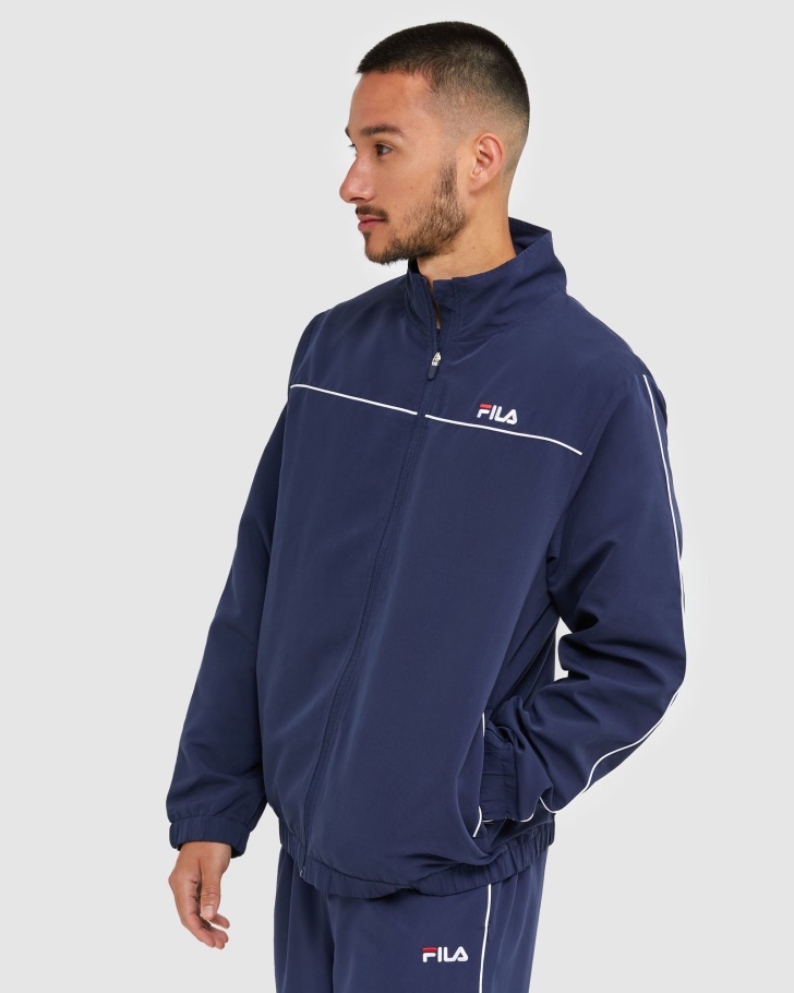 Jaqueta Clássica De Microfibra Masculina Fila New Navy