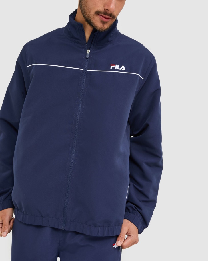 Jaqueta Clássica De Microfibra Masculina Fila New Navy