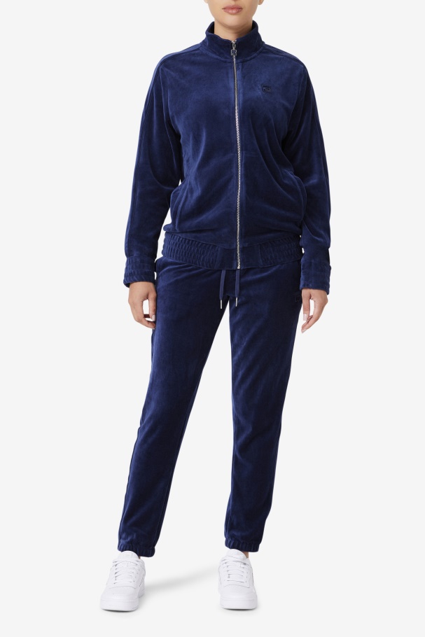 Jaqueta De Veludo Deverall Azul Marinho Fila