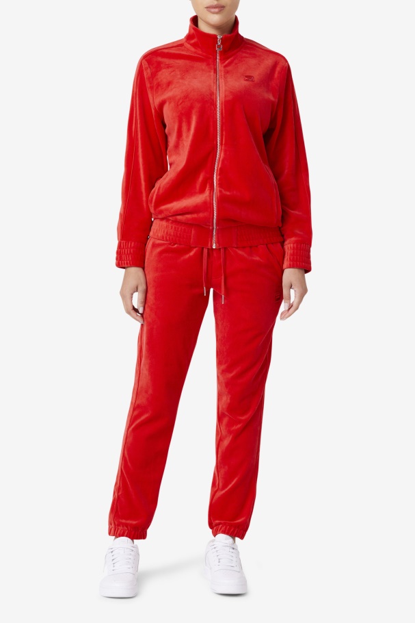 Jaqueta De Veludo Fila Deverall Vermelha