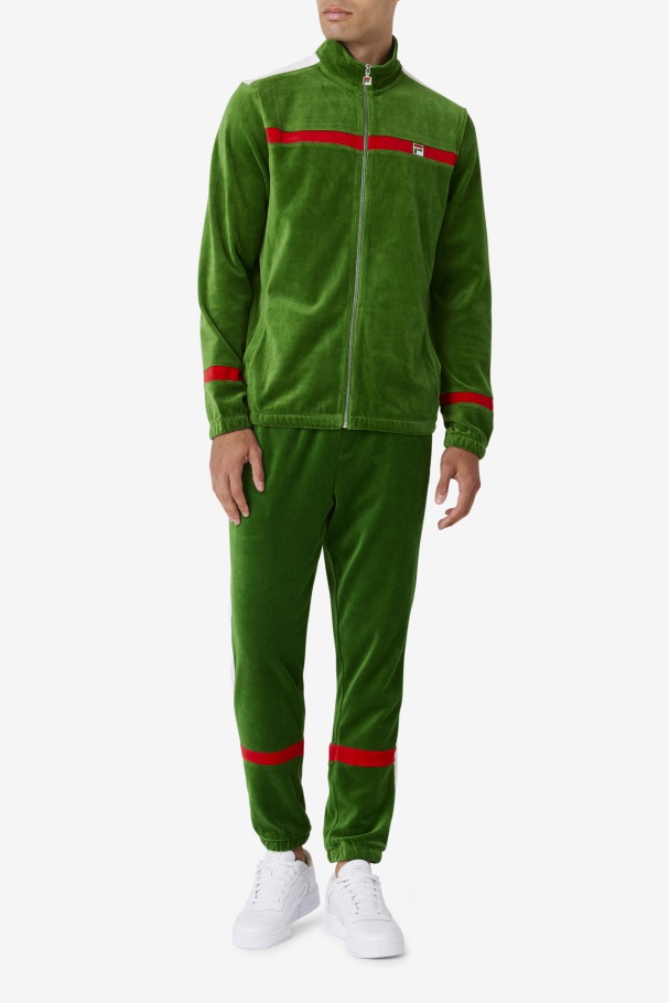 Jaqueta De Veludo Fila Formal Jardim/branco/vermelho Ravid