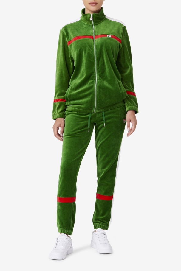 Jaqueta De Veludo Fila Formal Jardim/branco/vermelho Ravid