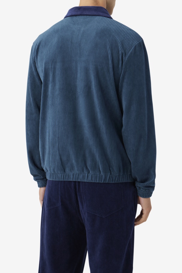 Jaqueta De Veludo Gerard Fila Teal/navy/egret