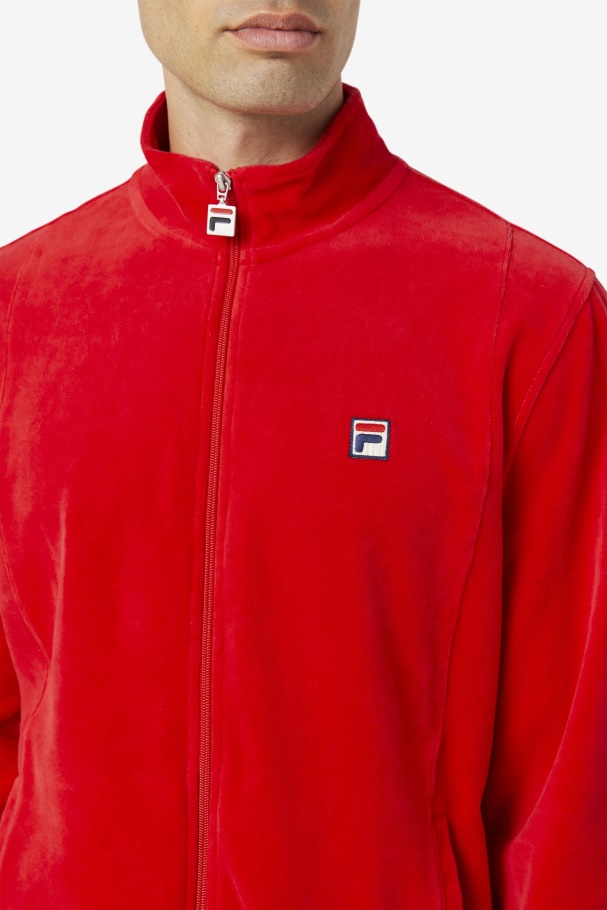 Jaqueta De Veludo O-fit Fila Vermelho