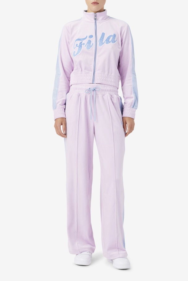 Jaqueta De Veludo Valery Orquídea Fila/azul/branco