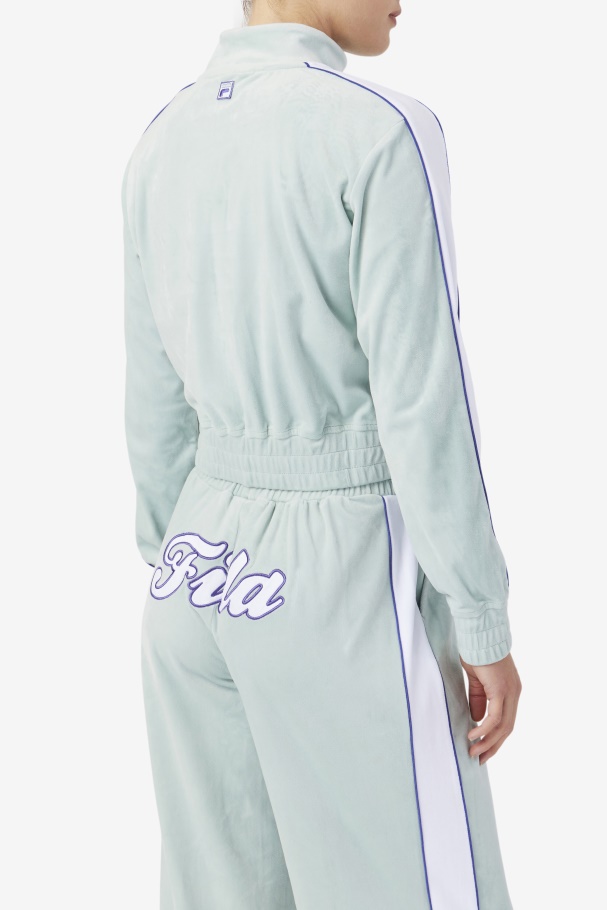 Jaqueta De Veludo éter/branco/azul Fila Valery