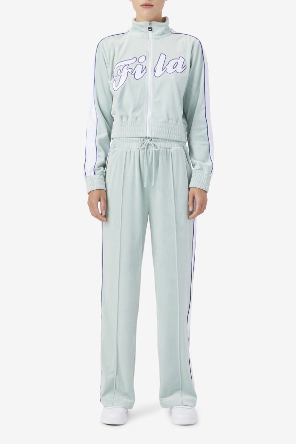 Jaqueta De Veludo éter/branco/azul Fila Valery