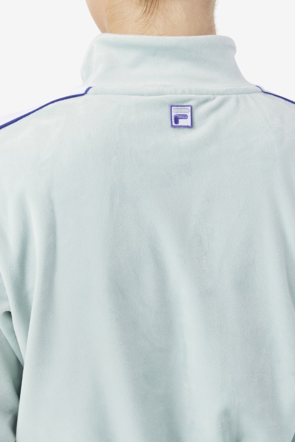 Jaqueta De Veludo éter/branco/azul Fila Valery