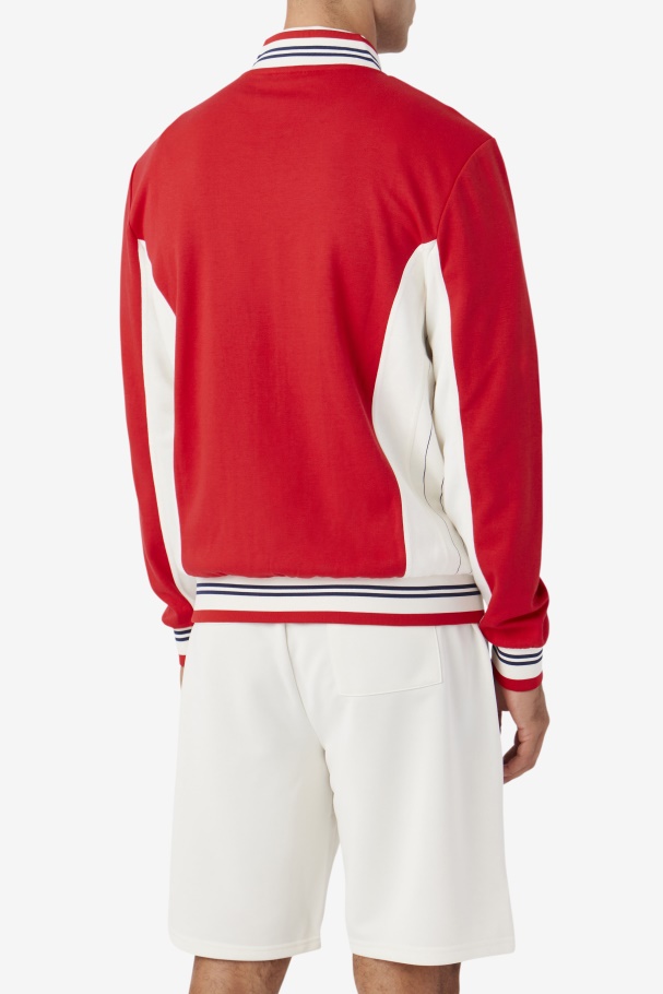 Jaqueta Dos Anos Setenta Vermelho/gardenia/marinho Fila