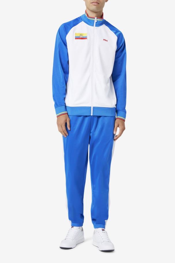 Jaqueta Equador Fila Branco/azul/vermelho Ardente/amarelo