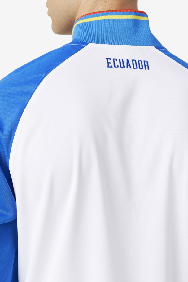 Jaqueta Equador Fila Branco/azul/vermelho Ardente/amarelo