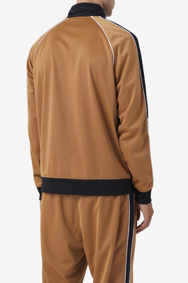 Jaqueta Fila Tabaco Marrom/preta/branca 2pac